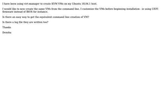 Unix & Linux: Command Line equivalent to virt-manager GUI VM creation смотреть онлайн