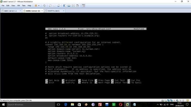 Konfigurasi DHCP Server Debian 8 1 смотреть онлайн