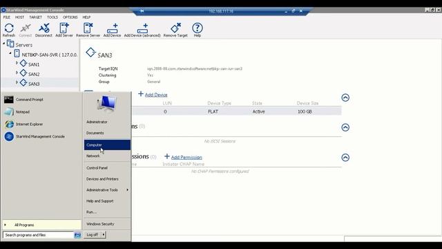 Part 1- Configuring StarWind Virtual Tape Library and SAN iSCSI Disk смотреть онлайн