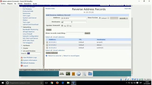 dns debian webmin смотреть онлайн