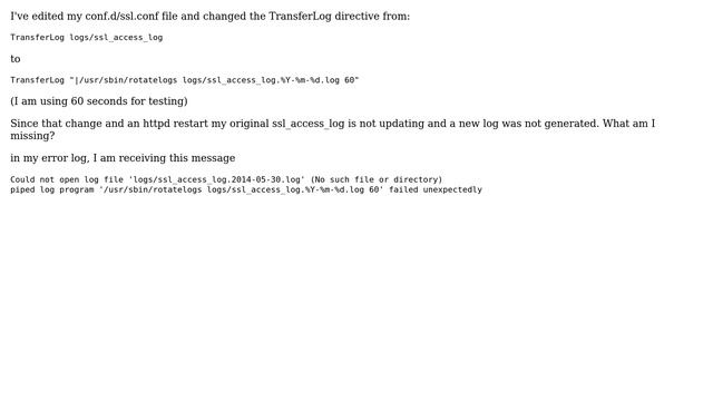 DevOps & SysAdmins: Apache HTTPd - rotatelogs not working смотреть онлайн