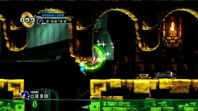 Sonic the Hedgehog 4 : Episode 1 (Xbox 360) #12 - Lost Labyrinth Zone Act 3 смотреть онлайн