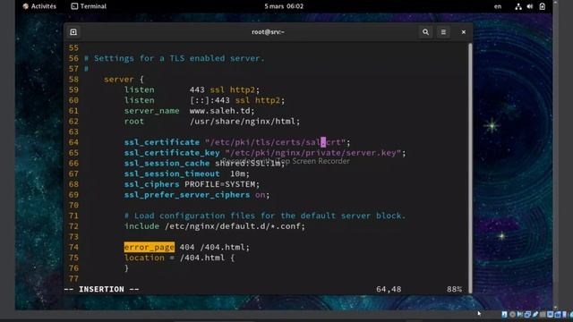 Configuration d'un serveur web Nginx sécurisé (CentOS 9) смотреть онлайн