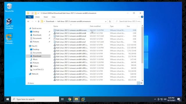 How to Install Kali Linux 2021.3 in VMware Workstation Pro 16 on Windows 10 смотреть онлайн