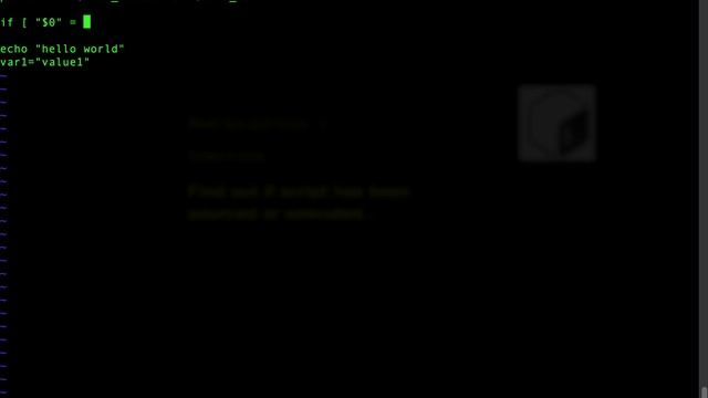 Condition for checking if bash script has been sourced смотреть онлайн