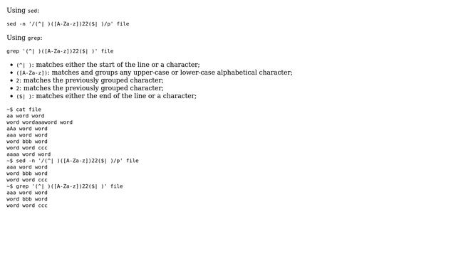 Filter consecutive identical characters using Sed and Grep (2 Solutions!!) смотреть онлайн