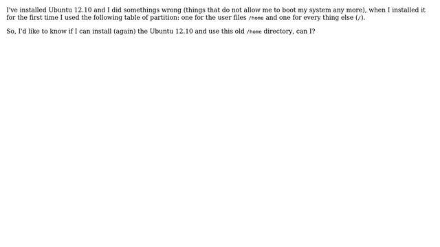Ubuntu: Can I use an old home directory in my new Ubuntu installation? смотреть онлайн