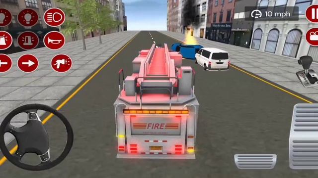 Real Fire Truck Driving Simulator - Emergency 911 Firefighting Game - Android Gameplay смотреть онлайн