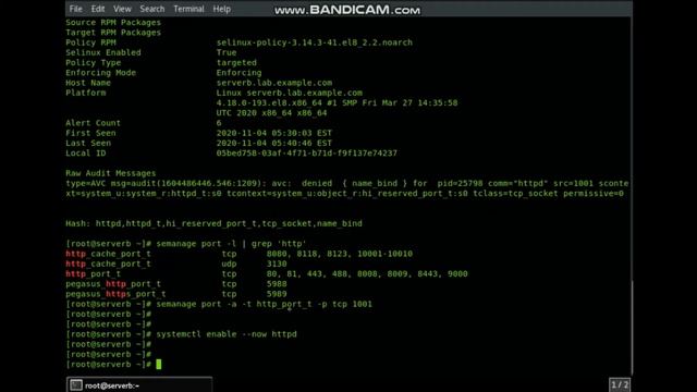 RHCSA 8 : 19-SELinux Network security смотреть онлайн