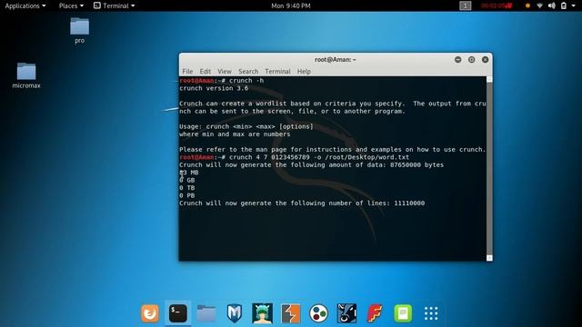 How To Create Word List With Crunch Tool смотреть онлайн