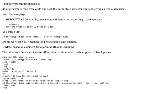 Unix & Linux: How can I split a pipe into 16 byte sequences? (4 Solutions!!) смотреть онлайн