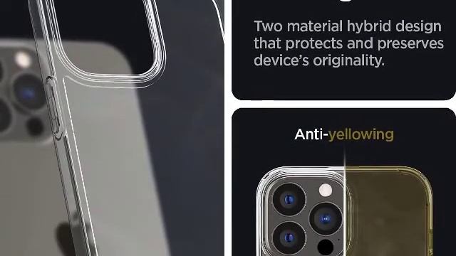 Spigen Ultra Hybrid Designed for iPhone 13 Pro Max Case (2021) - Crystal Clear смотреть онлайн