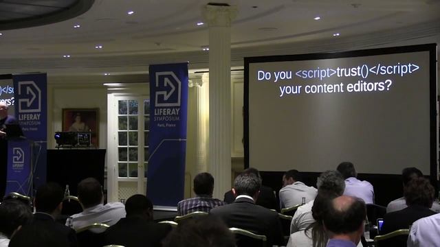 Liferay Symposium France 2015: Securing, Minimizing, and Hardening Best Practices by Olaf Kock смотреть онлайн