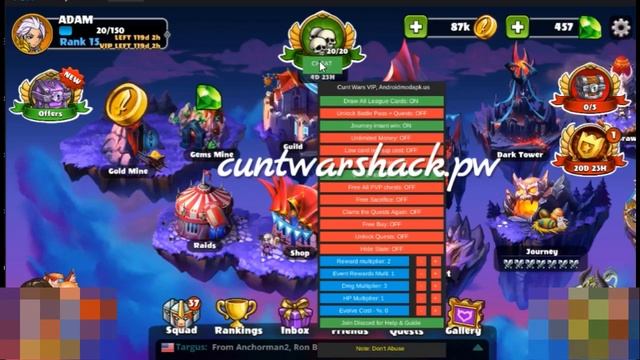 18+ Cunt wars mod APK todo ilimitado 2020 смотреть онлайн