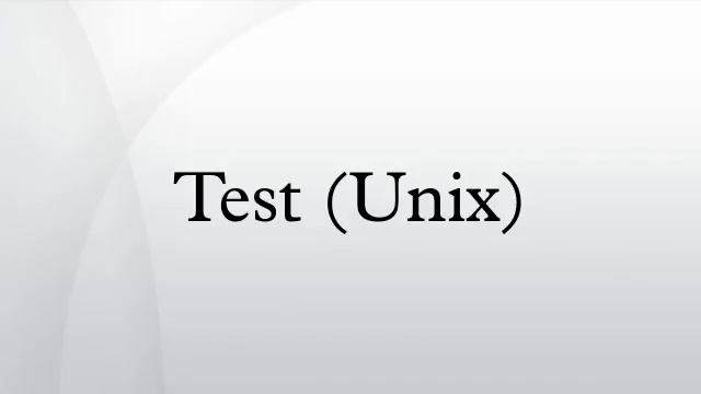 Test (Unix) смотреть онлайн