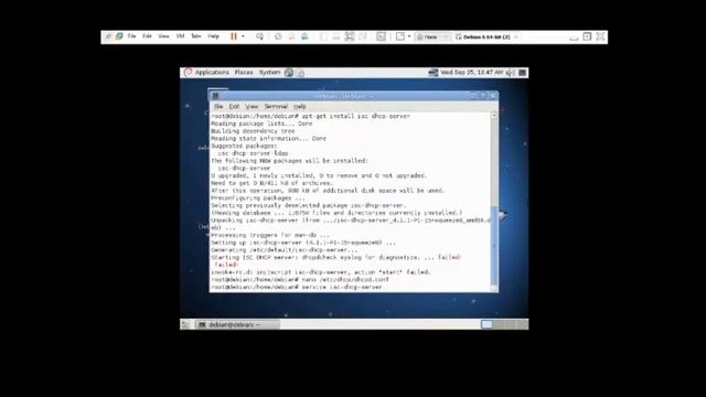 DHCP server debian смотреть онлайн