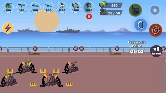 Stickman World War Android Sea battle #30, part 1 to 2. смотреть онлайн