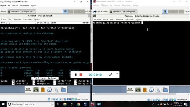 #4 servidor telnet debian 10 (redes y telecomunicacion, UV) смотреть онлайн