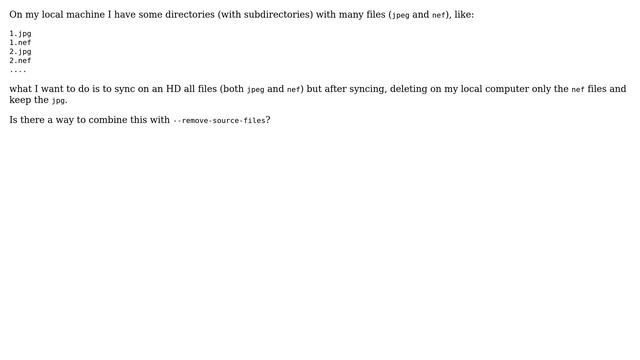 Unix & Linux: rsync remove only some file extensions from source after syncing (2 Solutions!!) смотреть онлайн