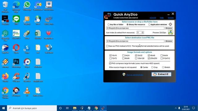 Quick Any2Ico yazılımı ile kolayca ikon oluşturun смотреть онлайн