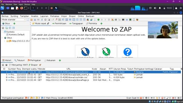 Simulasi Bruteforce Attack menggunakan OWASP ZAP di kali linux dengan target DVWA смотреть онлайн