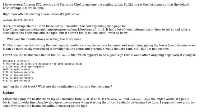 Unix & Linux: What are the ramifications of setting the hostname? (2 Solutions!!) смотреть онлайн