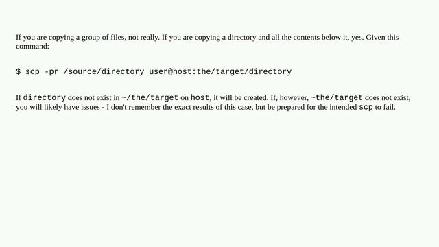 Unix: Can scp create a directory if it doesn't exist? смотреть онлайн