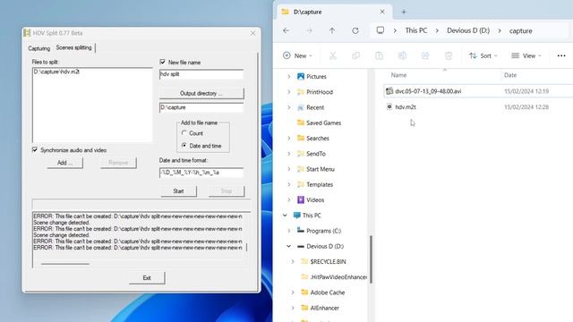 Free Capture For DV And HDV on Windows 11 смотреть онлайн