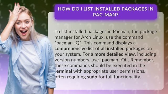 How do I list installed packages in Pac-Man? смотреть онлайн