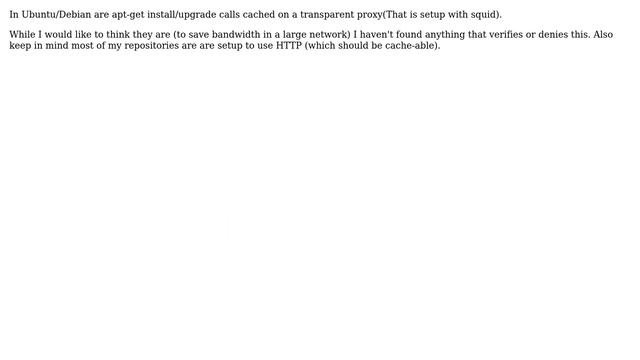 Unix & Linux: Are aptitude get requests cached on a squid proxy (2 Solutions!!) смотреть онлайн