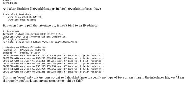 Ubuntu: Porting WiFi network from NetworkManager to /etc/network/interfaces смотреть онлайн