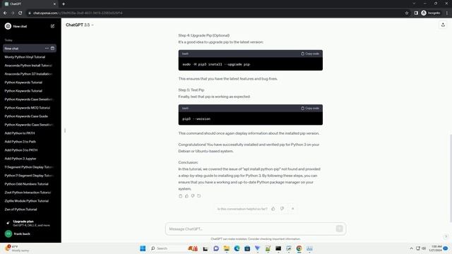 apt install python pip not found смотреть онлайн
