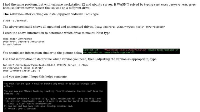 Can't mount VMware tools cdrom in VMware Player (2 Solutions!!) смотреть онлайн