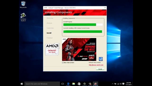 How to Install AMD Graphics Drivers in Windows 10 YouTube смотреть онлайн