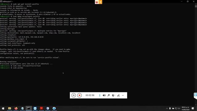 Servicio de CORREO en Ubuntu Server 18.04 смотреть онлайн