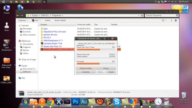 Tema Ubuntu para Windows 7 смотреть онлайн