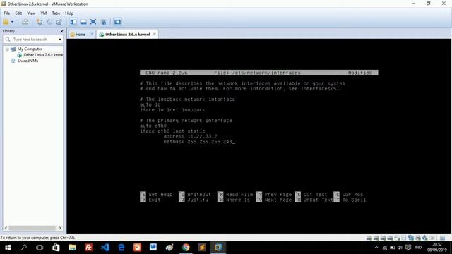 Configuring ip address on linux debian смотреть онлайн