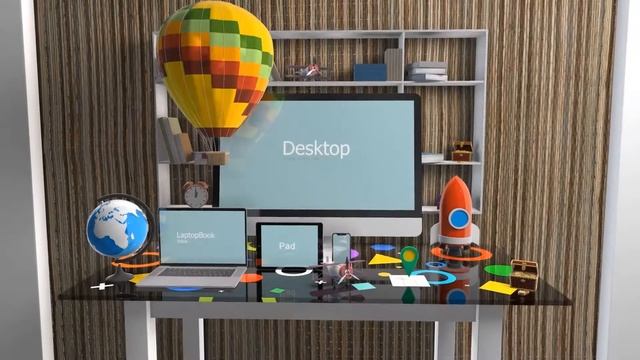 Devices Mock-up Kit in Environment | After Effects project | Videohive template смотреть онлайн
