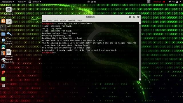 How To Display Distro System Info In Terminal Kali Linux смотреть онлайн