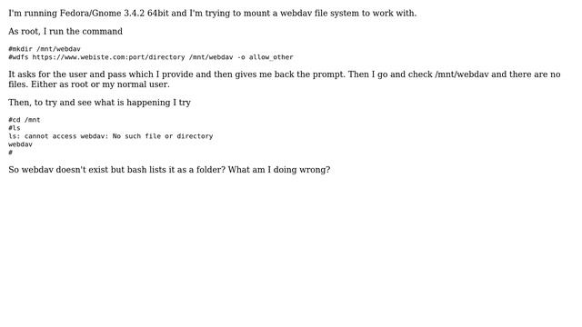 Unix & Linux: wdfs mount problem смотреть онлайн