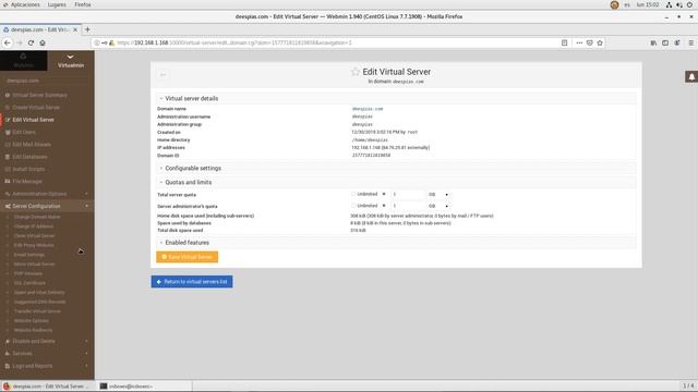 Instalación y configuración Virtualmin - Centos 7 смотреть онлайн