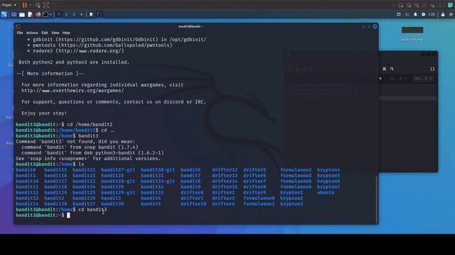 Bandit 1 - 5 (Over the wire ) смотреть онлайн