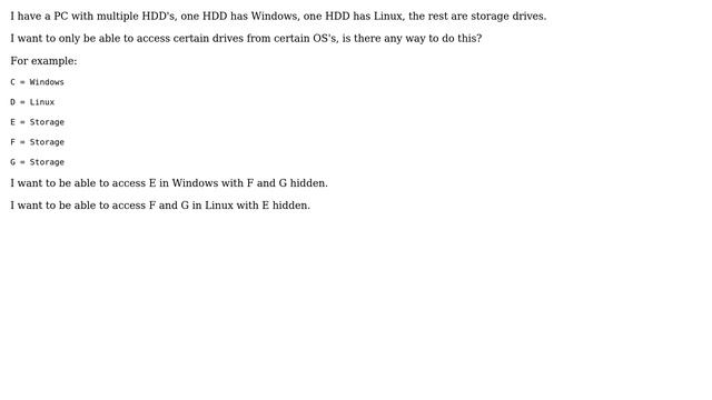 Hide HDD from Windows but not Linux смотреть онлайн