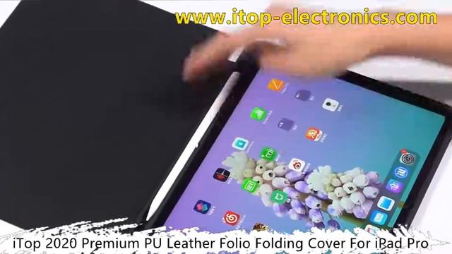 iTop iPad Pro 11 Case 2020, PU Leather Folio Folding Trifold Stand Smart Cover with Auto Wake/Sleep смотреть онлайн