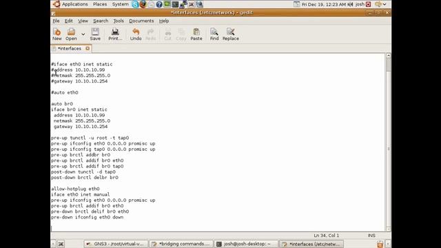 Linux Bridging for GNS3 / VirtualBox LAN communications смотреть онлайн
