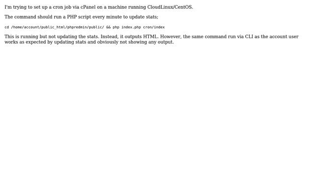 Unix & Linux: Command working in CLI but not in cron смотреть онлайн