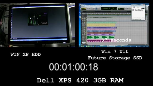 Compare load times with Pro Tools on an SSD vs Win XP on HDD смотреть онлайн