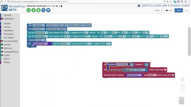 Tiny Tutorials: Switch Case in BlocklyProp смотреть онлайн
