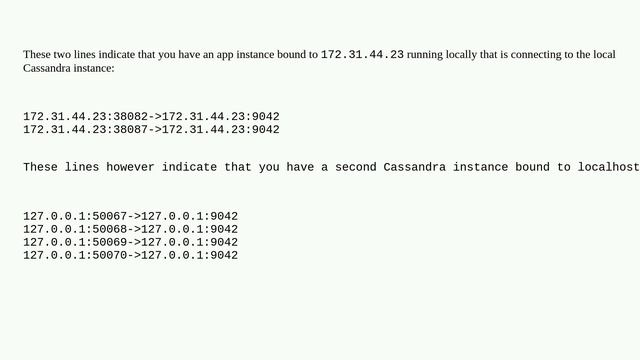 Dba: How is cassandra 9042 port used in the context of lsof command? смотреть онлайн