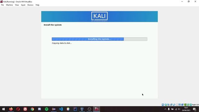 Installing Kali Linux in a VM смотреть онлайн